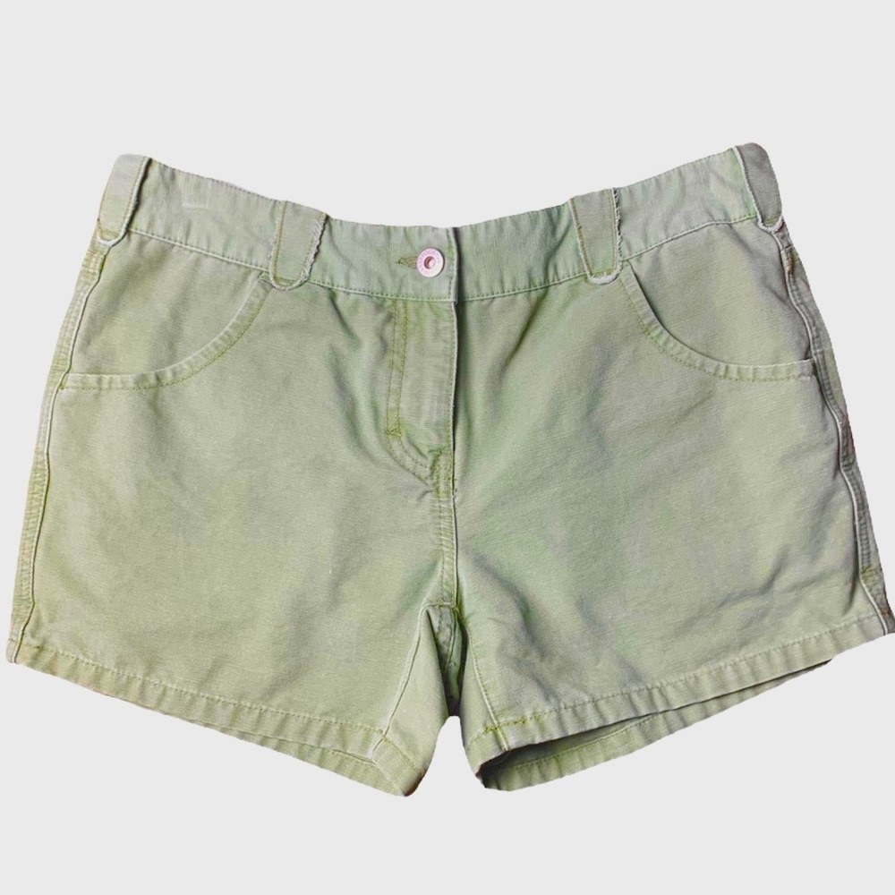 TOMMY HILFIGER Sage Aged Canvas Shorts size 6
